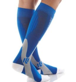 Compression Socks For Men&Women Best Graduated Athletic Fit For Running Flight Travel Boost Stamina Circulation&Recovery Socks (Option: Blue 6PC-XXL)
