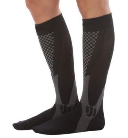 Compression Socks For Men&Women Best Graduated Athletic Fit For Running Flight Travel Boost Stamina Circulation&Recovery Socks (Option: Black 3PC-XXL)