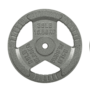 Only Supports Self Pickup  1-inch Standard Cast Iron Weight Plates For Strength Training And Weight Lifting, Multiple Weights (Option: 35LB Single)
