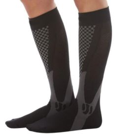 Compression Socks For Men&Women Best Graduated Athletic Fit For Running Flight Travel Boost Stamina Circulation&Recovery Socks (Option: Black 6PC-S M)