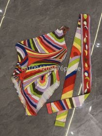 Women's Scarf Bikini Set Sexy Swimsuit Set Designer Brand Beach Sports Swimwear (Color: swimsuit headband, size: XL)