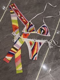 Women's Scarf Bikini Set Sexy Swimsuit Set Designer Brand Beach Sports Swimwear (Color: bikini headband, size: S)