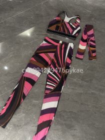 Women's Scarf Bikini Set Sexy Swimsuit Set Designer Brand Beach Sports Swimwear (Color: yoga set headband, size: M)