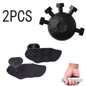Strengthen finger fitness hand grip trainer two-piece five-finger strength trainer rock climbing finger trainer (Color: 2PCS-black)