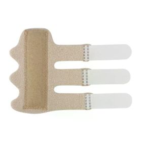 Pain Relief Trigger Finger Fixing Splint Straighten Brace Adjustable Sprain Dislocation Fracture Finger Splint Corrector Support (Color: Skin)