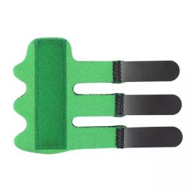Pain Relief Trigger Finger Fixing Splint Straighten Brace Adjustable Sprain Dislocation Fracture Finger Splint Corrector Support (Color: Green)