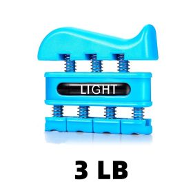 1pc Finger Trainer; Hand Grip Rehabilitation Exercise; Portable Finger Strength Training Equipment For Guitar Practice Rock Climbing Training And (Color: Blue)