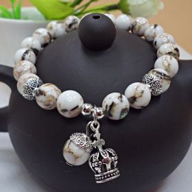 Fashion Beaded Bracelet (Items: 01 White)