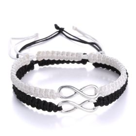 Two-Pack Figure 8 Lucky Strap Hand Braided Adjustable Bracelet (Color: 16B029R5)
