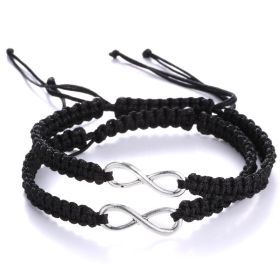 Two-Pack Figure 8 Lucky Strap Hand Braided Adjustable Bracelet (Color: 16B029R1)