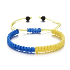 Creative Colorblock Bracelet Handwoven Adjustable Bracelets (Color: #1)