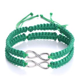 Two-Pack Figure 8 Lucky Strap Hand Braided Adjustable Bracelet (Color: 16B029R3)
