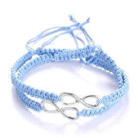 Two-Pack Figure 8 Lucky Strap Hand Braided Adjustable Bracelet (Color: 16B029R0)
