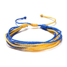 Creative Colorblock Bracelet Handwoven Adjustable Bracelets (Color: #7)