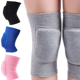 Sports Compression Knee Pads Elastic Knee Protector Thickened Sponge Knees Brace Support for Dancing Workout Training (Color: 1pc Blue, size: XS)