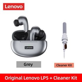 100% Original LP5 Wireless Bluetooth Earbuds HiFi Music Earphone With Mic Headphones Sports Waterproof Headset (Color: Gray FC Clat Kit, Ships From: China)
