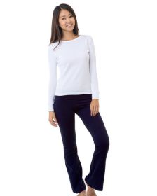Bayside BA9050 Yoga Pants (Color: NAVY, size: 2XL)