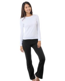 Bayside BA9050 Yoga Pants (Color: Black, size: 2XL)