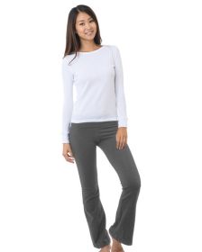 Bayside BA9050 Yoga Pants (Color: CHARCOAL, size: 2XL)