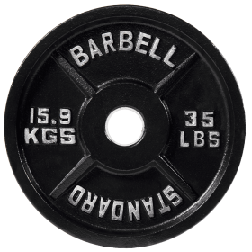 Only Supports Self Pickup  2 Olympic Cast Iron Weight Plates For Strength Training And Weightlifting, Multiple Sizes (Option: 35LB Single)